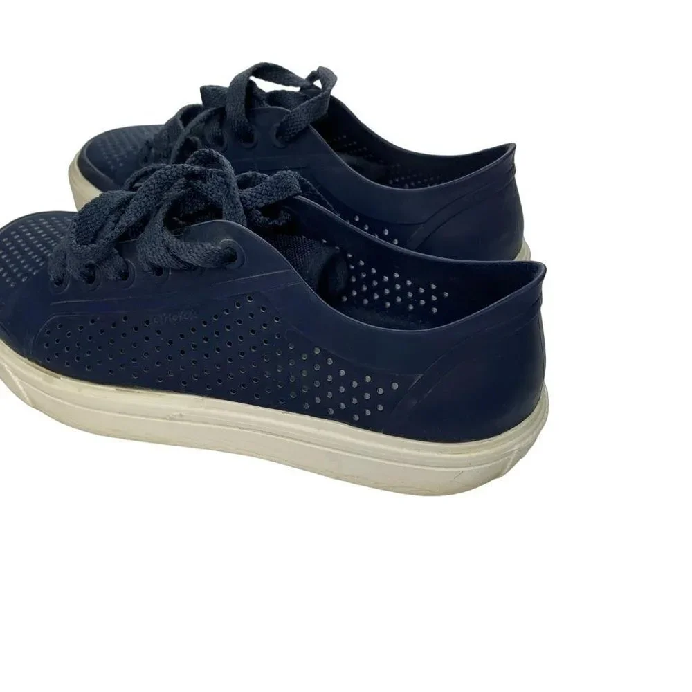 CROCS Citilane Roka Blue & White Sneakers Women's Size‎ W6 Shoes Lace-Up